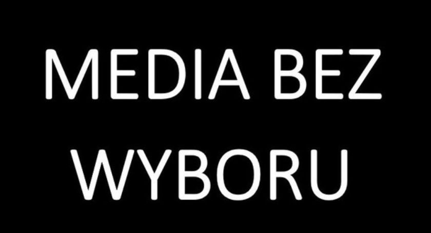 Protest w sprawie podatku od mediów - Media bez wyboru
