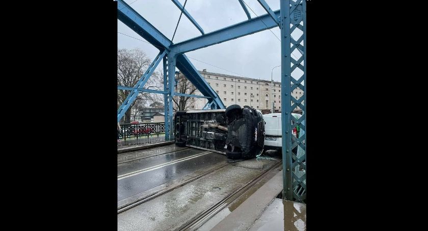 Wypadek na Moście Sikorskiego we Wrocławiu