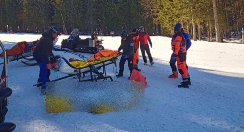 Śmiertelny wypadek na stoku w Szklarskiej Porębie. 50-letni mężczyzna nie przeżył upadku