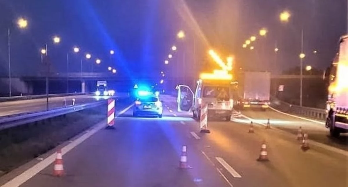 Autostrada A4, Mając promila alkoholu kierował ciężarówką autostradzie zajeżdżając innym kierowcom drogę Odpowie sprowadzenie niebezpieczeństwa katastrofy - zdjęcie, fotografia