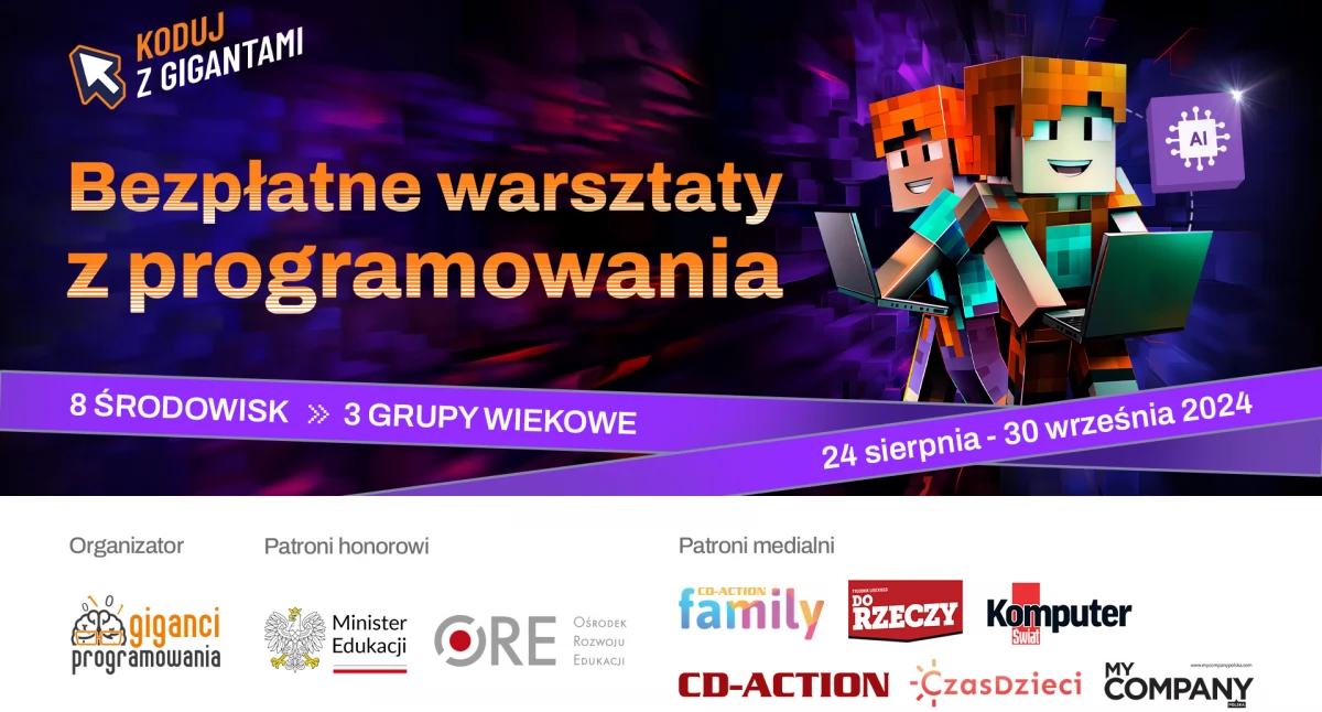 24wroclaw, Przeżyjmy razem Cyber Przygodę świecie sztucznej inteligencji edycja Koduj Gigantami wystartowała! - zdjęcie, fotografia
