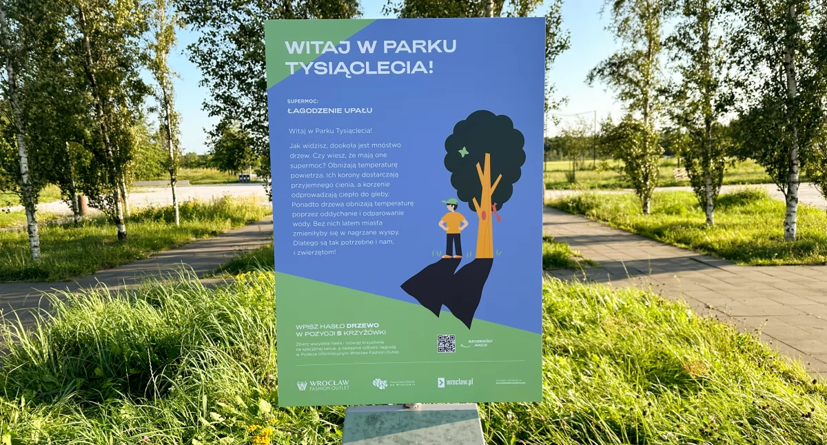 24wroclaw, Ścieżka edukacyjna Parku Tysiąclecia wyzwania mechanizm nagrody najmłodszych przygotowane przez Wrocław Fashion Outlet  - zdjęcie, fotografia
