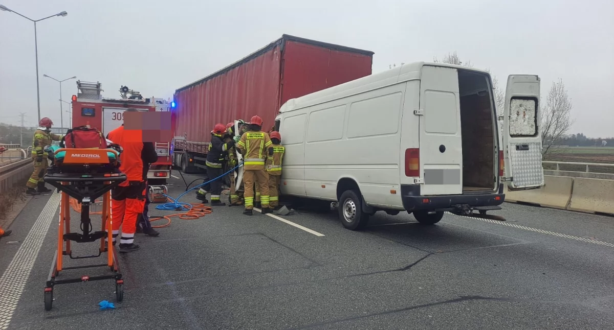 Autostrada A4, Tragiczny wypadek Jedna osoba poniosła śmierć miejscu - zdjęcie, fotografia