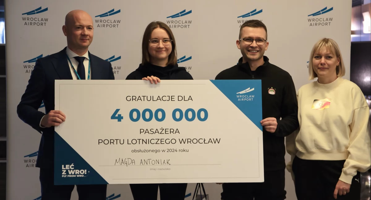 24wroclaw, Rekord pobity! 4–milionowy pasażer obsłużony Porcie Lotniczym Wrocław - zdjęcie, fotografia