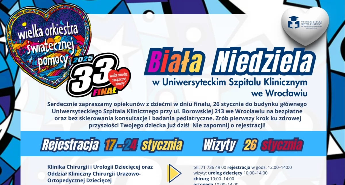24wroclaw, Specjaliści Uniwersyteckiego Szpitala Klinicznego Wrocławiu zagrają WOŚP onkologii hematologii dziecięcej! - zdjęcie, fotografia