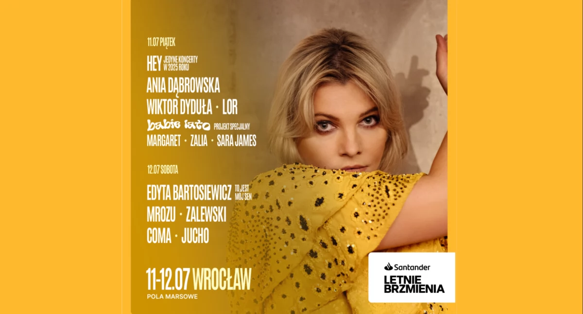 Event, orkiestrowe granie Wrocławiu! Santander Letnie Brzmienia ogłaszają Edytę Bartosiewicz Anię Dąbrowską Zalewskiego plejadę polskich gwiazd - zdjęcie, fotografia
