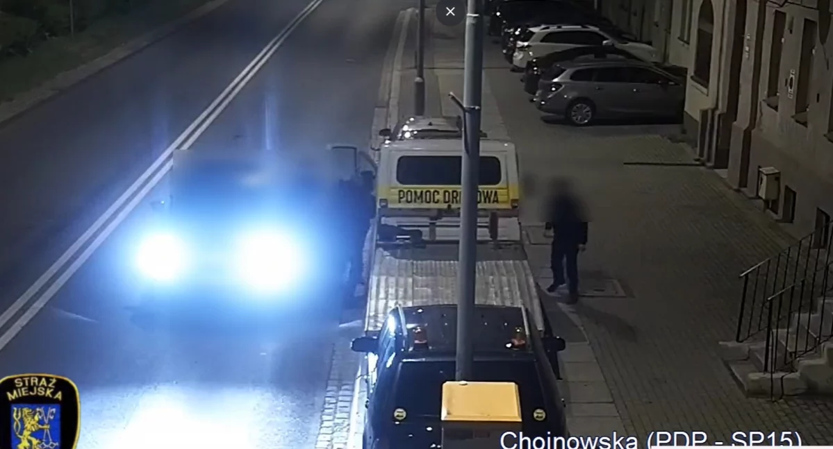 Nieudana próba kradzieży lawety w Legnicy. 32-latek zatrzymany na gorącym uczynku. FILM