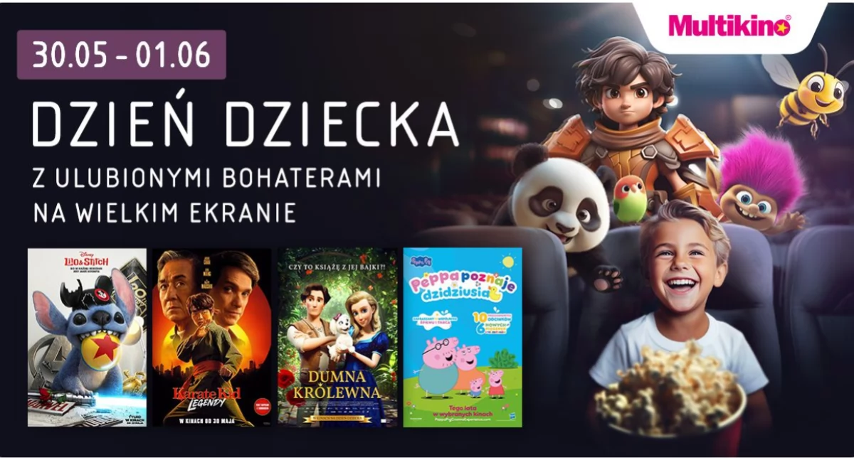 Film, weekend Dziecka ulubieni bohaterowie czekają Multikinie - zdjęcie, fotografia