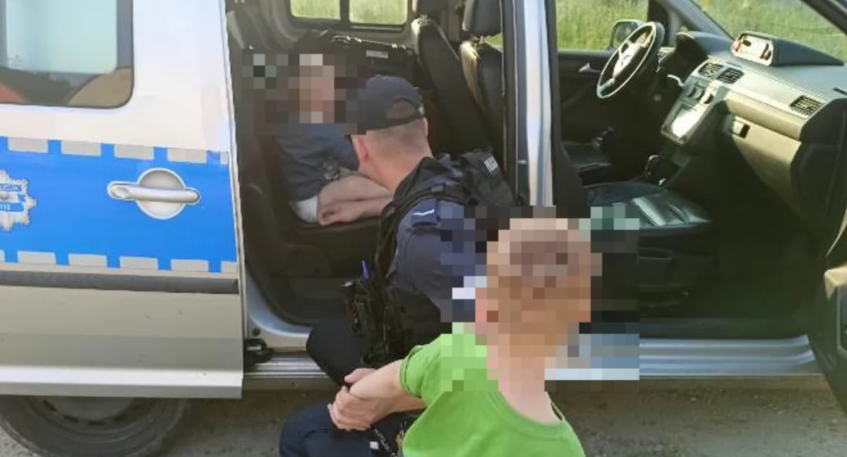 Interwencje, Dzieci gigancie Miliczem Jeden raczkował sąsiada drugi poszedł wodę - zdjęcie, fotografia