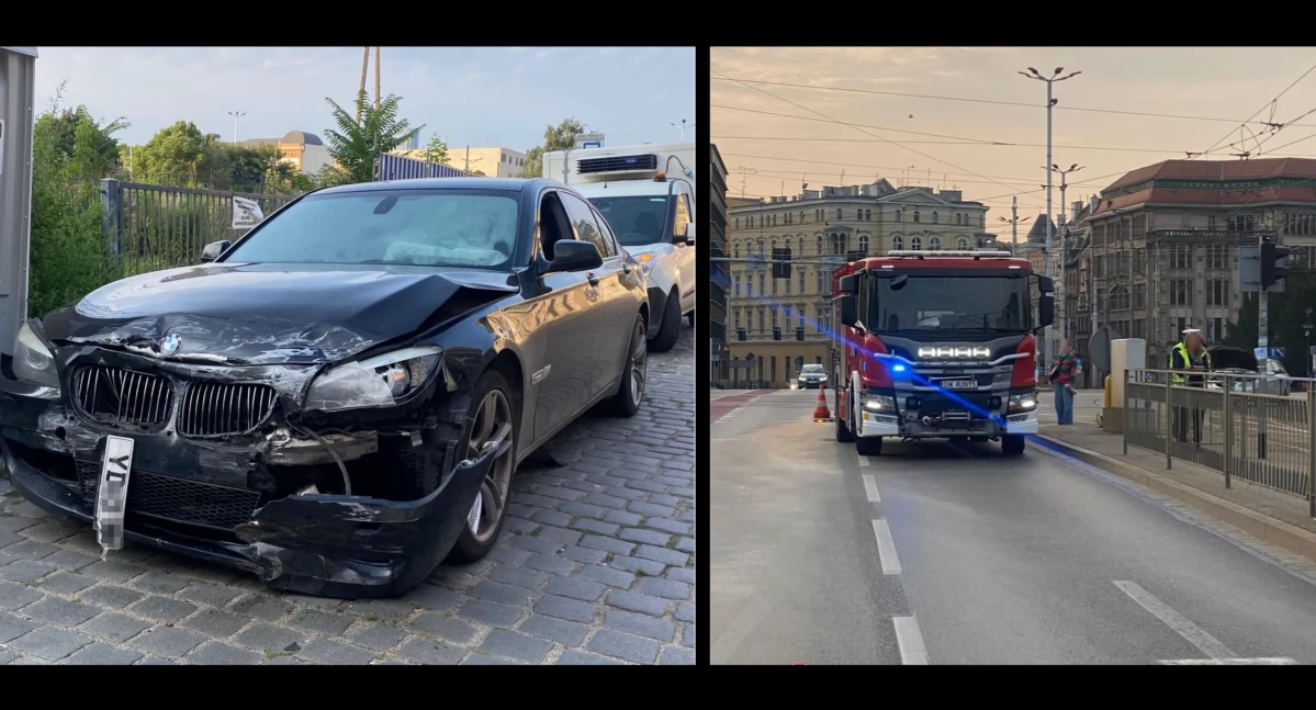Wypadki drogowe, Kierujący wymusił pierwszeństwo placu Pawła doprowadził kolizji zbiegł miejsca zdarzenia - zdjęcie, fotografia