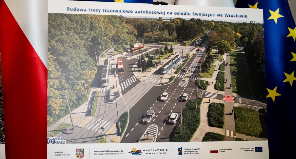24wroclaw, Zielone światło tramwaju Swojczyce Wojewoda wydała zezwolenie budowę - zdjęcie, fotografia