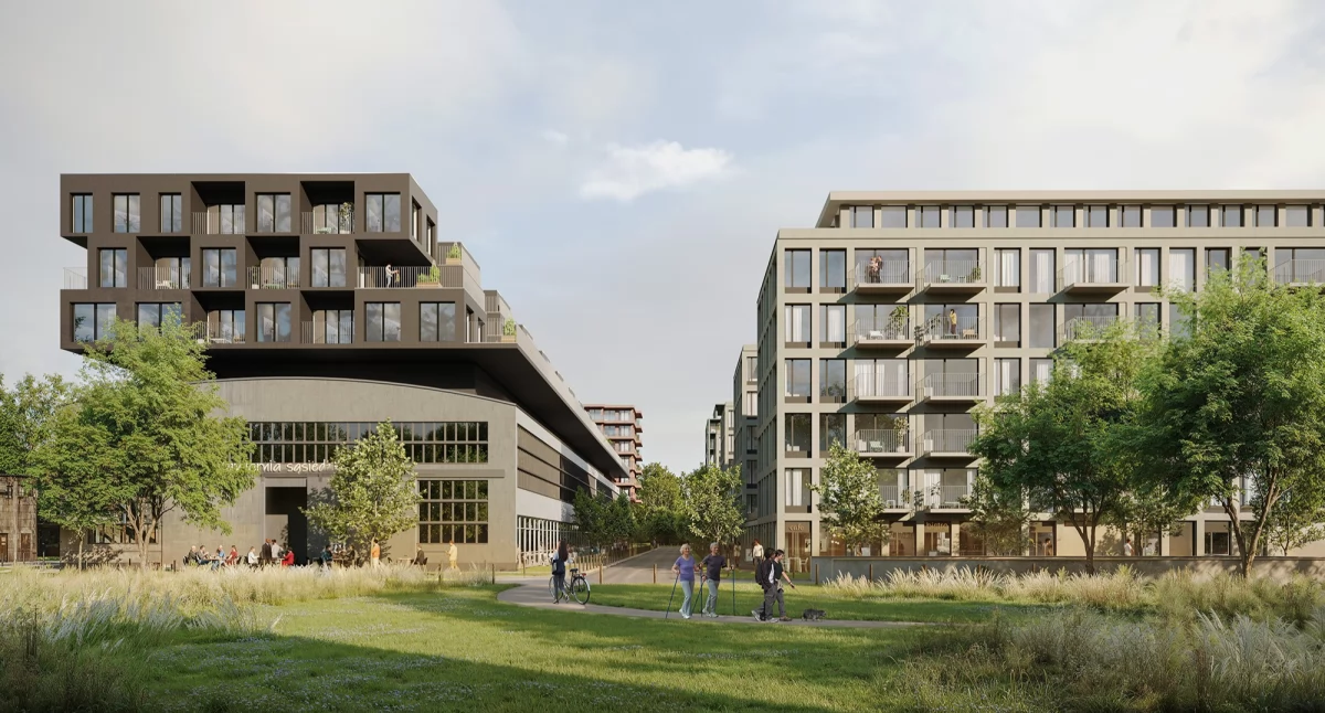 24wroclaw, Osiedle Odrą bulwar remont szkoły więcej zieleni Szczepinie - zdjęcie, fotografia