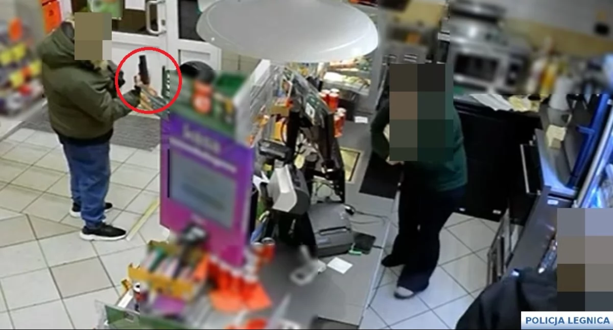 Napad z pistoletem gazowym w Chojnowie. Sprawca w rękach policji