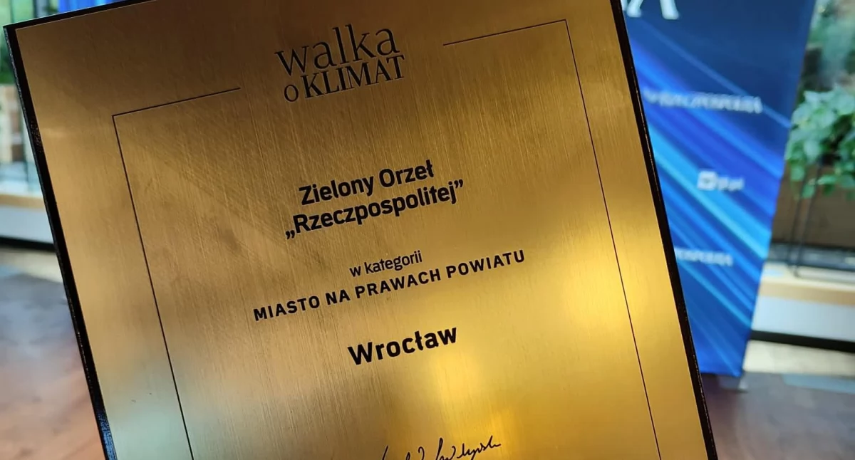 24wroclaw, Wrocław nagrodzony Zielonym Orłem Rzeczpospolitej Miasto które realnie zmienia nawyki mieszkańców - zdjęcie, fotografia