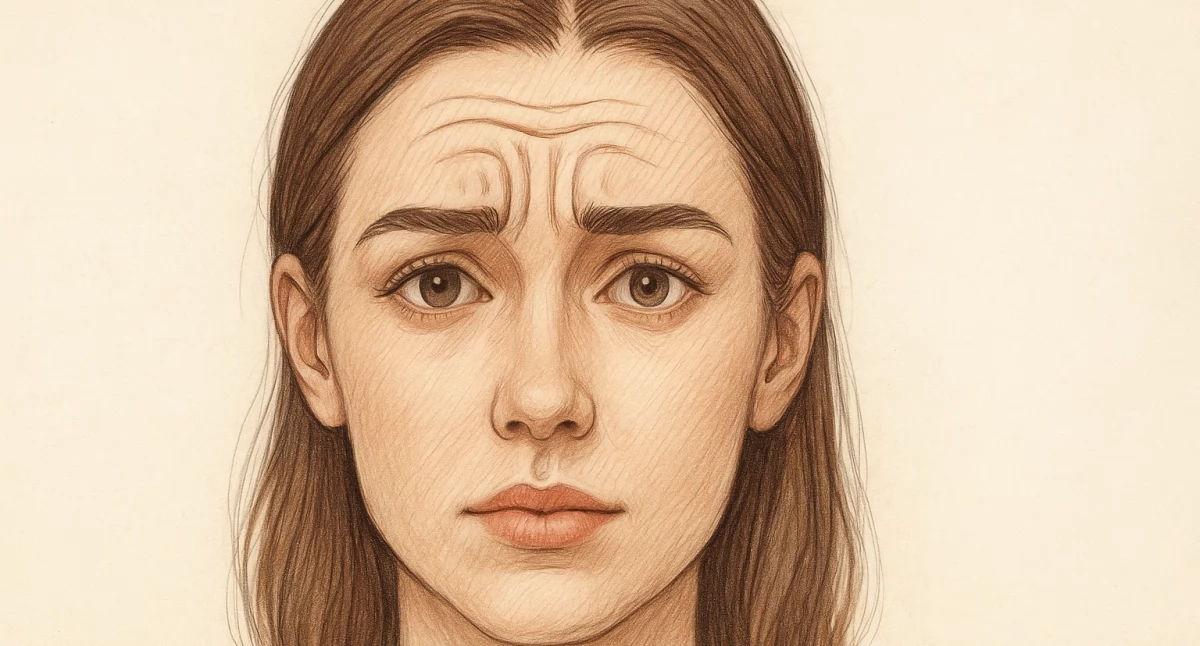 Reklama, Gabinet medycyny estetycznej botoks usuwać zmarszczki mimiczne naturalnie zamrożonej twarzy - zdjęcie, fotografia