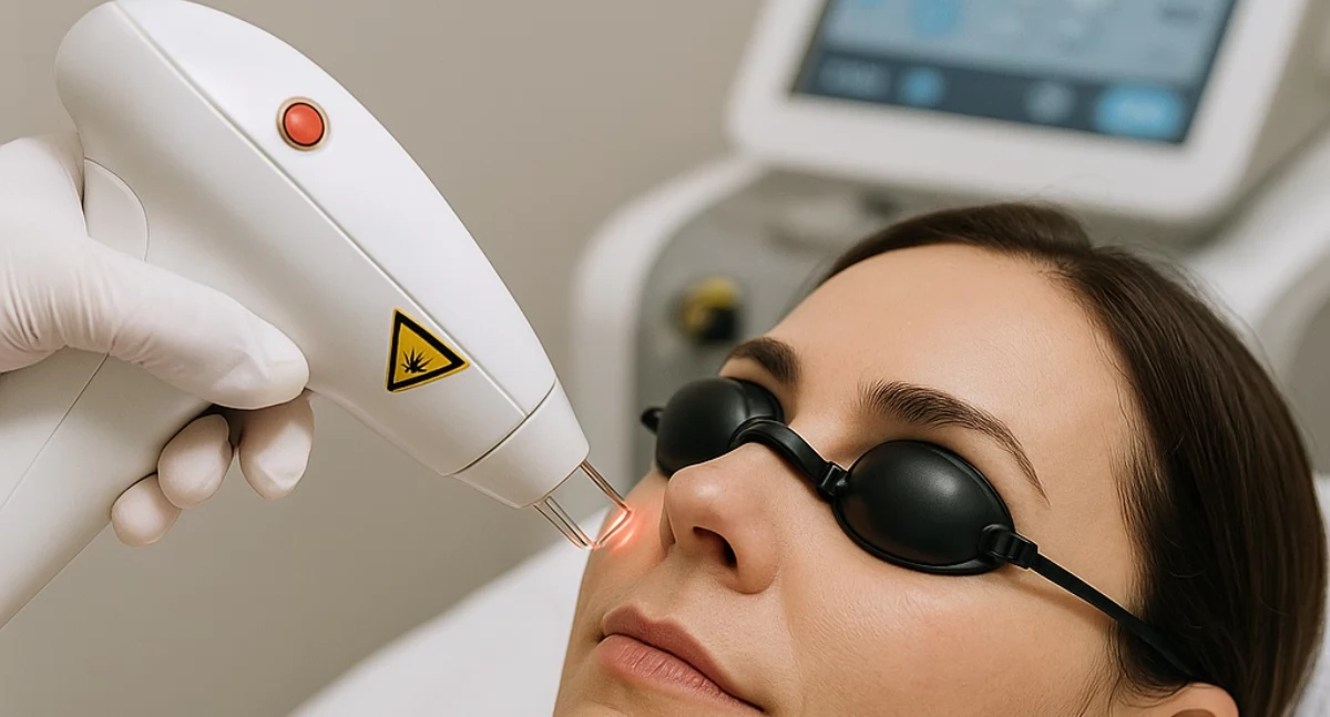 Reklama, Laser frakcyjny laserowe odmładzanie skóry działa wygląda gojenie jakie wskazania - zdjęcie, fotografia