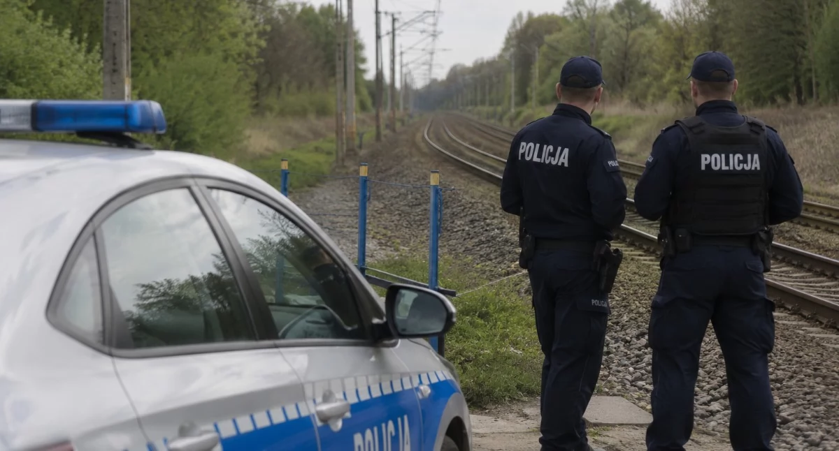 Interwencje, Sekundy tragedii latek spacerował czynnych torach kolejowych między Oławą Świętą Katarzyną Chłopca przejęła policja Siechnic - zdjęcie, fotografia