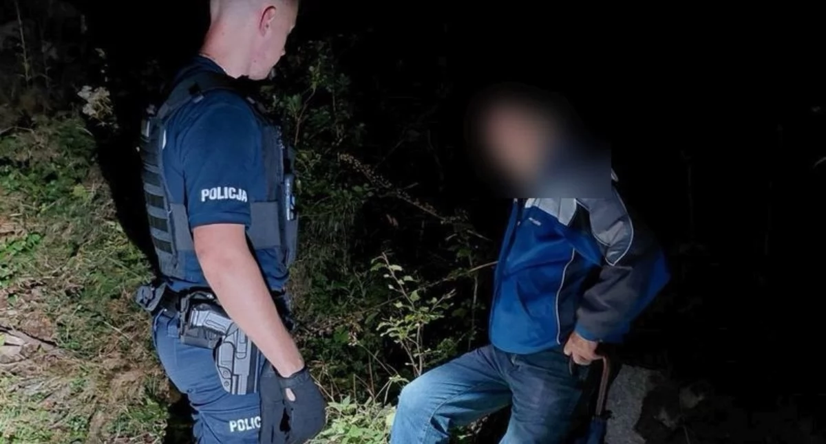 GPS i odblaski pomogły odnaleźć 84-latka. Senior zaginął w lesie
