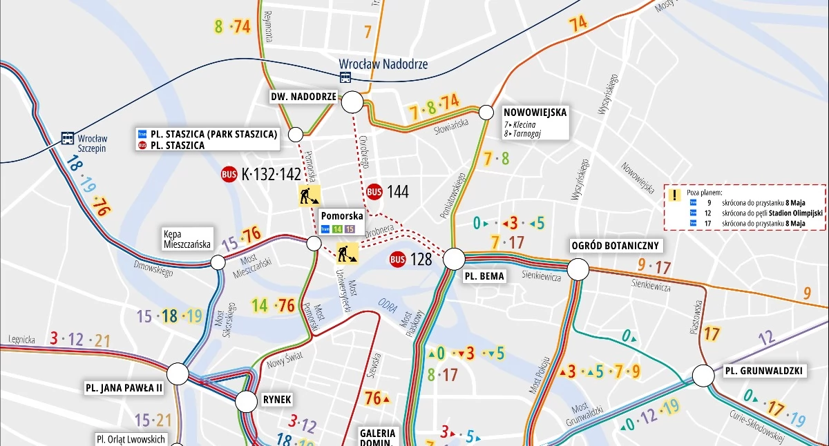 Od 26 września duże zmiany w komunikacji. Wraca robocza siatka, zaczyna się remont Pomorskiej