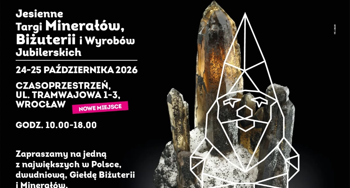 Minerały z całego świata, wyjątkowa biżuteria i pokazy na żywo. Jesienne targi wracają do Wrocławia