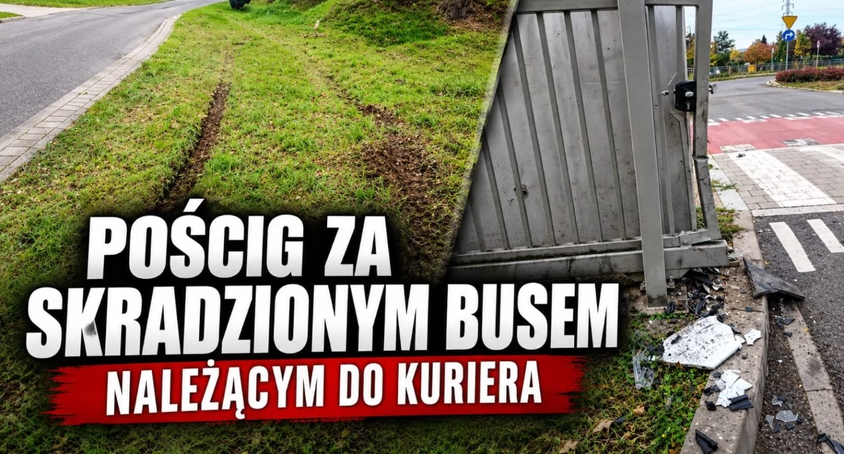 Ukradł busa kurierowi, potem uciekał przed policją ulicami Wrocławia. Uszkodził radiowozy i auto przypadkowej osoby