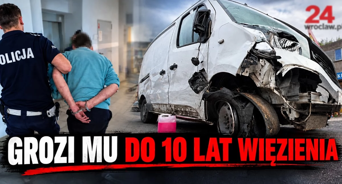 Ukradł busa kurierowi i uciekał przed policją. Wiadomo, jakie zarzuty usłyszy 47-latek