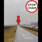 kadr z nagrania opublikowanego w serwisie Stop Cham