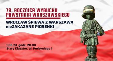 WROCŁAW ŚPIEWA Z WARSZAWĄ nieZAKAZANE PIOSENKI w 79. rocznicę wybuchu Powstania Warszawskiego