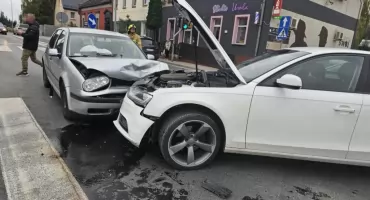Wypadek w Dobrzykowicach. Dwie osoby poszkodowane, w tym dziecko