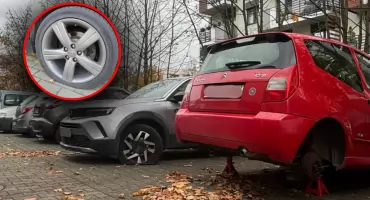 Wrocław. Masowy akt wandalizmu z użyciem noża. Przecięto opony w 87 autach