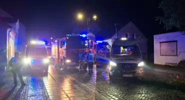 Zatrucie czadem w Pieńsku. Trzy kobiety trafiły do szpitala, siedem osób ewakuowano