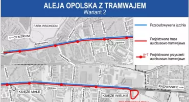 Dwa warianty trasy tramwajowej na Księże Wielkie do granicy Wrocławia. Ruszyły konsultacje społeczne