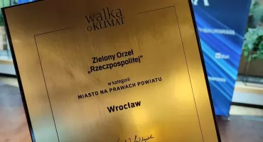 Wrocław nagrodzony Zielonym Orłem Rzeczpospolitej. Miasto, które realnie zmienia nawyki mieszkańców