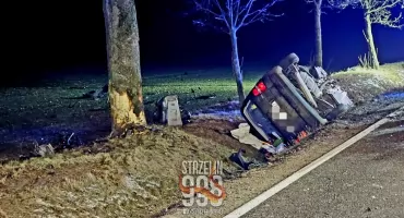 Tragiczny wypadek na DW-396 na odcinku Strzelin-Oława. Kierowca zginął mimo dramatycznej akcji ratunkowej