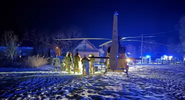 Dramatyczny wypadek w Kondratowie. Ciągnik przygniótł mężczyznę, interweniował śmigłowiec LPR