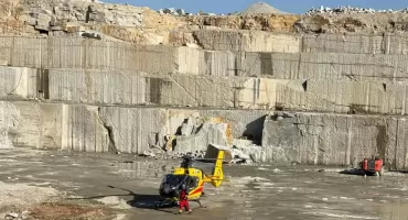 Tragiczny wypadek w kamieniołomie pod Strzegomiem. 49-latek spadł z dziewięciu metrów