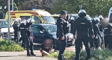 Kibolskie starcia w centrum Oławy jeszcze przed meczem. Interweniowała policja