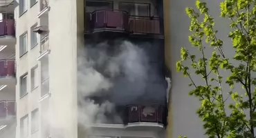 Pożar w wieżowcu na Kozanowie. Podczas akcji zabrakło wody w hydrantach