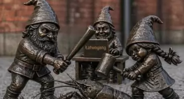 Czerwony Most Uniwersytecki i krasnal Cancer Fighters. Wrocław dziękuje za wielką akcję