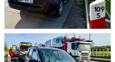 Pijany i poszukiwany obywatel Ukrainy na A4. Dwie osoby uciekły z auta po zdarzeniu, kierowca miał zakaz i 2 promile