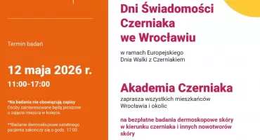 Bezpłatne badania znamion we Wrocławiu. „Fura Zdrowia” stanie w centrum miasta w Dniu Walki z Czerniakiem