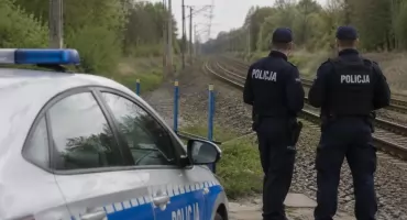 Sekundy od tragedii. 12-latek spacerował po czynnych torach kolejowych między Oławą a Świętą Katarzyną. Chłopca przejęła policja z Siechnic