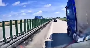 Pijany kierowca spowodował groźne zdarzenie na A4 pod Wrocławiem. Miał blisko 3 promile. FILM