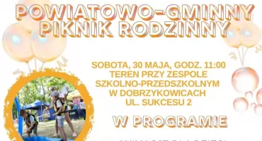 Powiatowy Piknik Rodzinny w Dobrzykowicach. Atrakcje dla całych rodzin i spotkanie ze służbami mundurowymi
