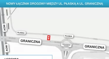 Zmiany na rondzie przy ul. Granicznej. Miasto buduje łącznik, który ma usprawnić ruch