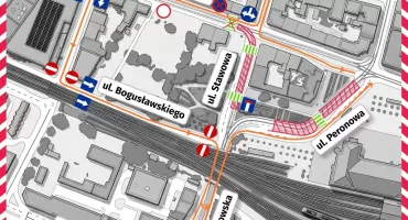 Duże zmiany w centrum Wrocławia. Remont torowiska na Stawowej i Peronowej wchodzi w kolejny etap