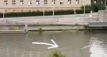 PŁYNĄŁ ODRĄ POD URZĘDEM WOJEWÓDZKIM. NA MIEJSCE RUSZYŁY SŁUŻBY