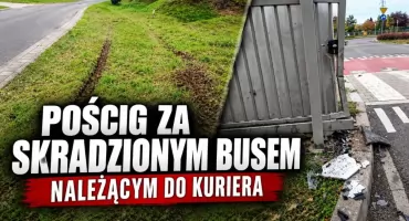Ukradł busa kurierowi, potem uciekał przed policją ulicami Wrocławia. Uszkodził radiowozy i auto przypadkowej osoby