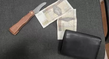 Z nożem napadł na pracownicę sklepu w Dzierżoniowie. Zabrał 560 zł, dzień później był już w rękach policji